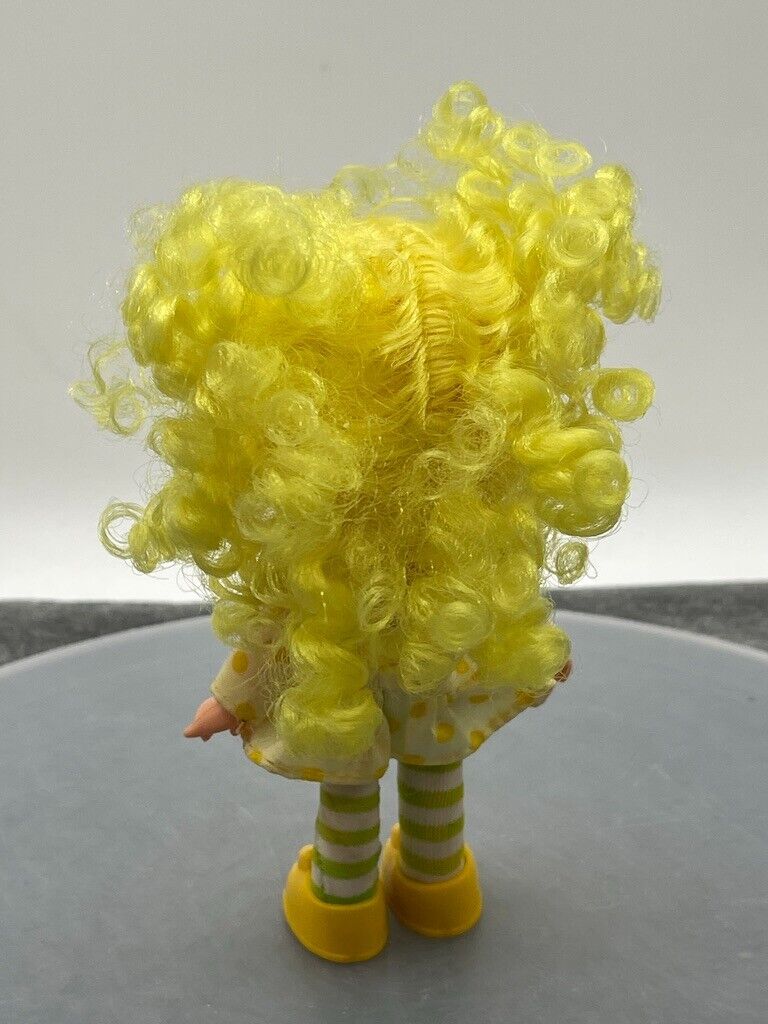 Strawberry Shortcake Lemon Meringue Doll Yellow Hair Outfit Shoes Tights VTG 5"