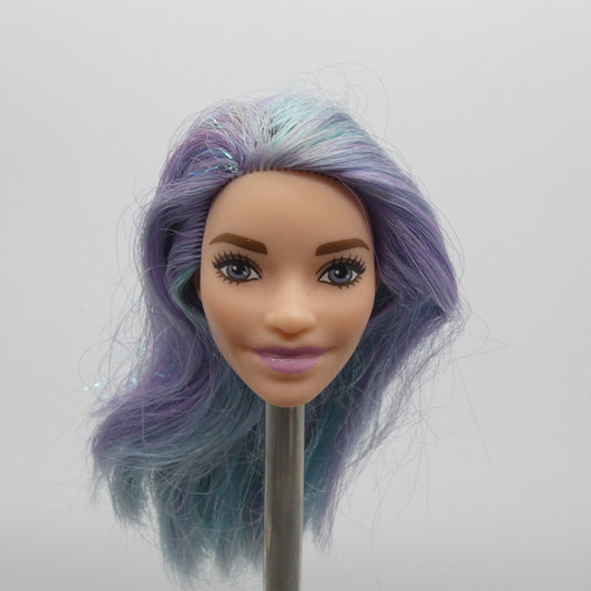 Barbie Fashionistas 88 Doll Head Alec Face Purple Hair 2018 Unicorn Magic FJF48