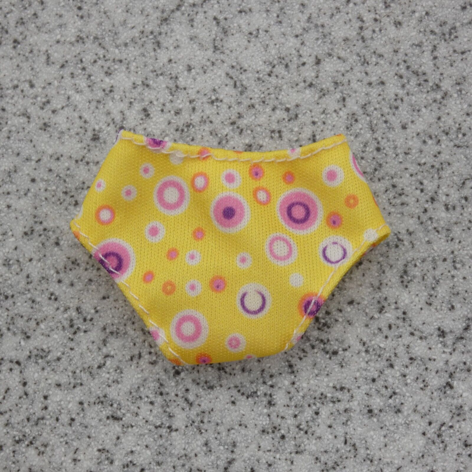 Barbie Doll Size Underwear Bikini Panties Pink Yellow Spots Polka Dots Clone