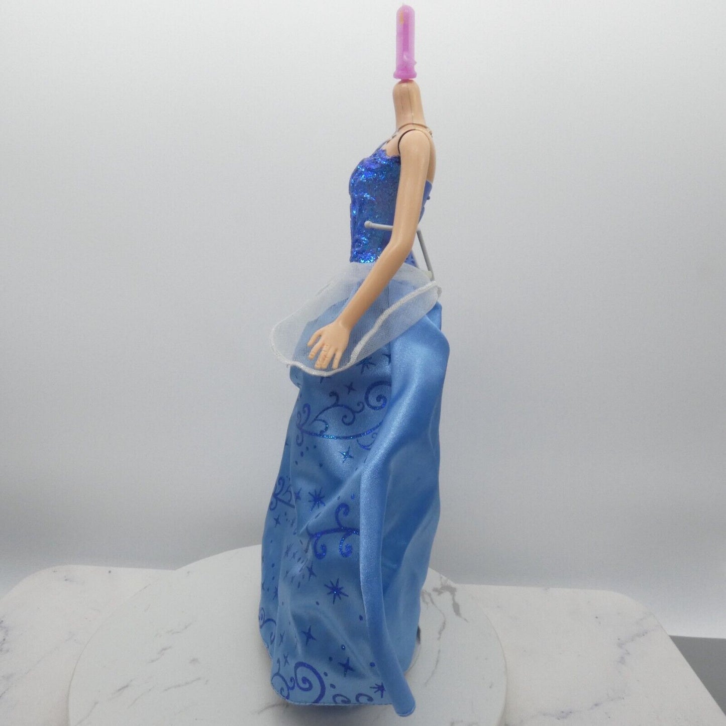 Disney Swirling Lights Cinderella Doll Body Skirt 2012 Mattel Works Lights Up