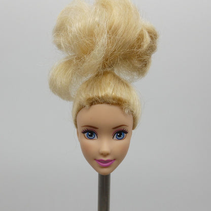 Disney Princess Ballerina Cinderella Doll Head Only Bangs Ponytail 2015 CGF31