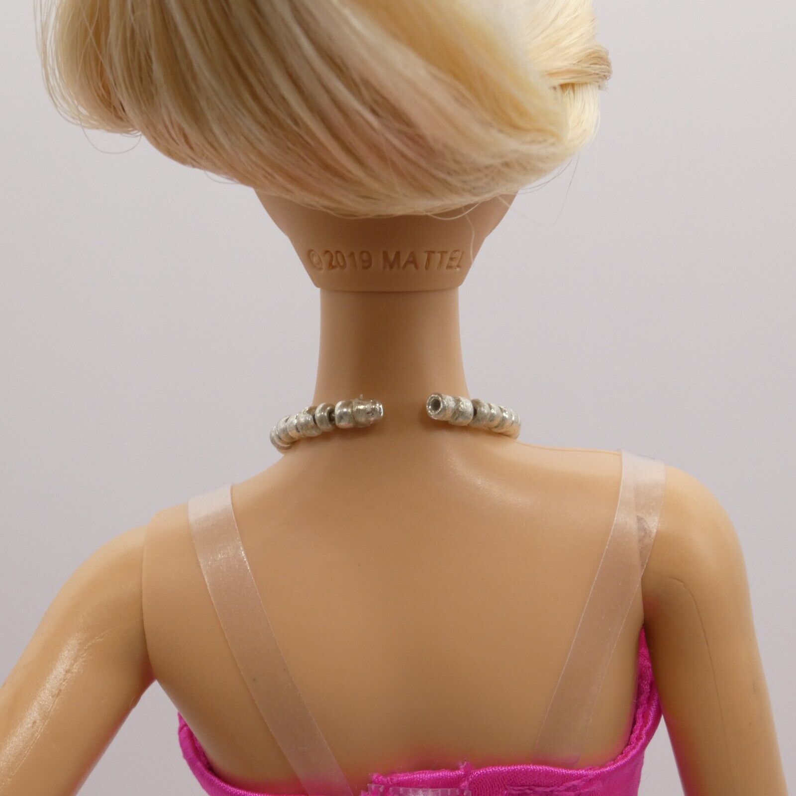 Necklace for Barbie Integrity Toys FR Size Doll White Silver Beaded Choker