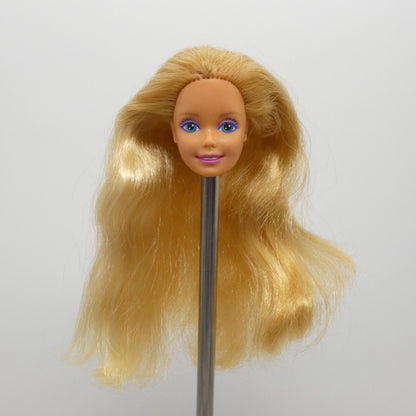 Barbie Funtime Doll Head Blonde 80s SuperStar Medium Light Skin Malaysia 3718