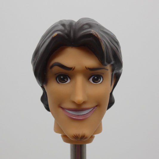 Disney Tangled Eugene Flynn Rider Doll Head Only Black Hair Goatee Mattel