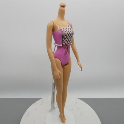 Barbie Beach Doll Body Only Pink Molded Bodysuit Straight Arms 2015 CFF12