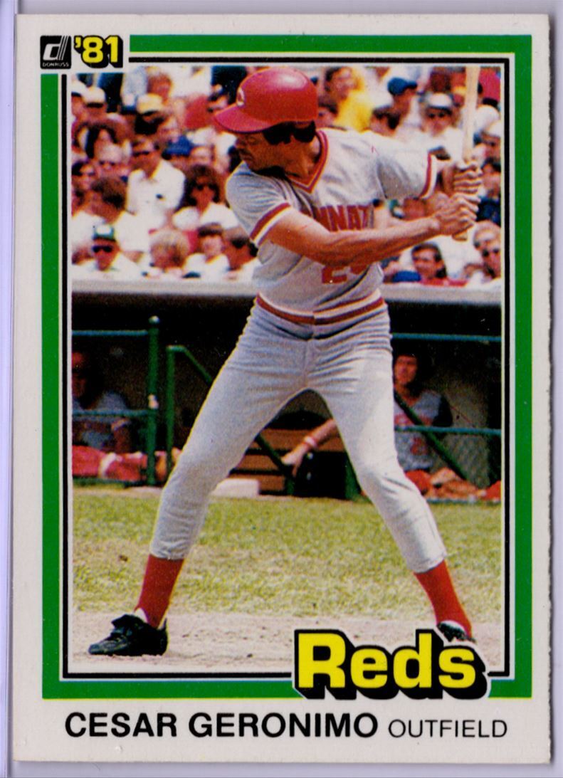 1981 Donruss Cesar Geronimo Cincinnati Reds #305