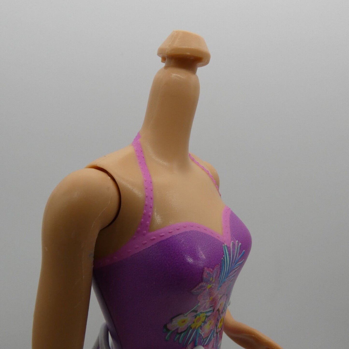 Barbie Doll Body Only Medium Light Skin Purple Suit 2016 Pup Pool Mattel DMC32