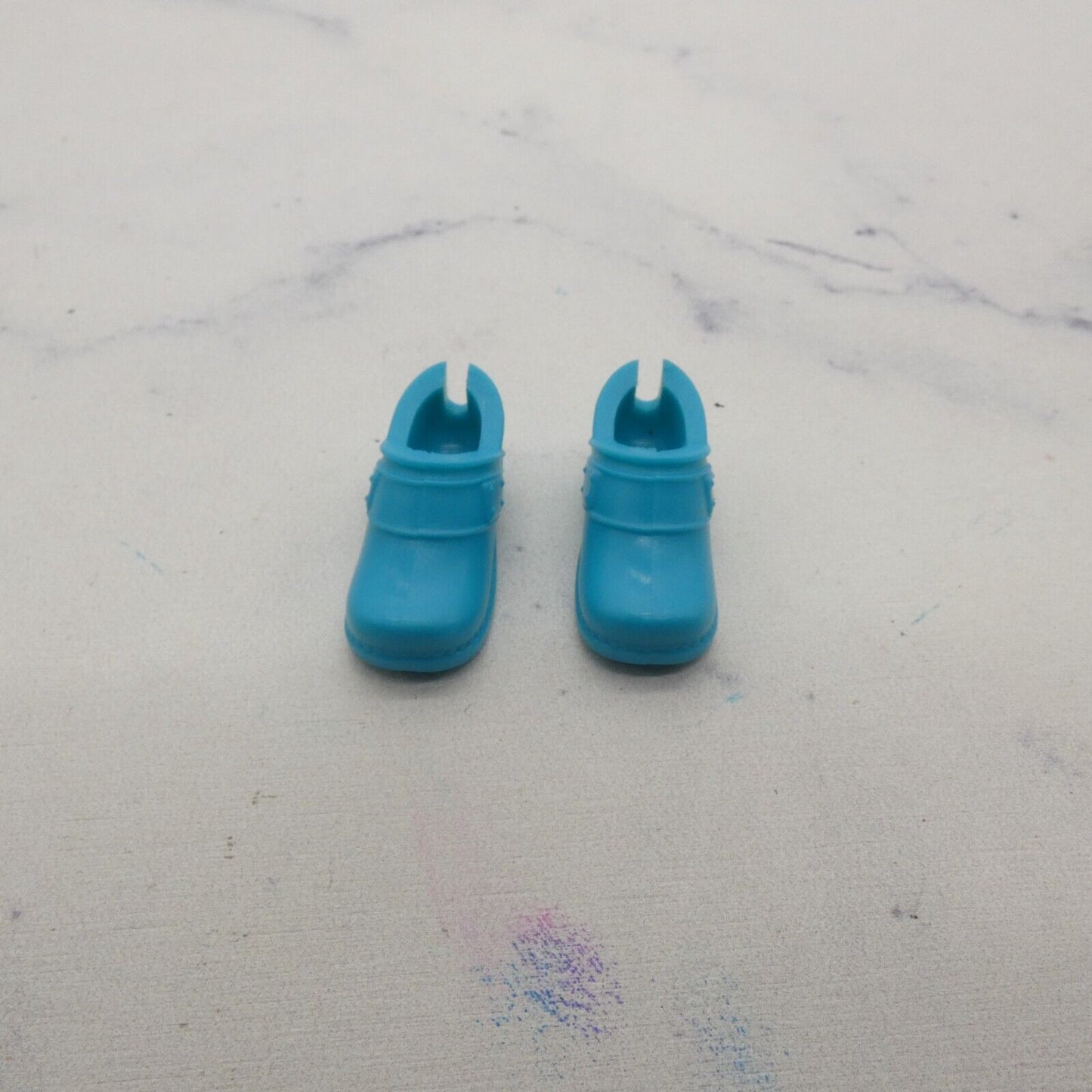 Barbie Doll Shoes Turquoise Teal Nurse Slides 2016 Spaghetti Chef Mattel DMC36