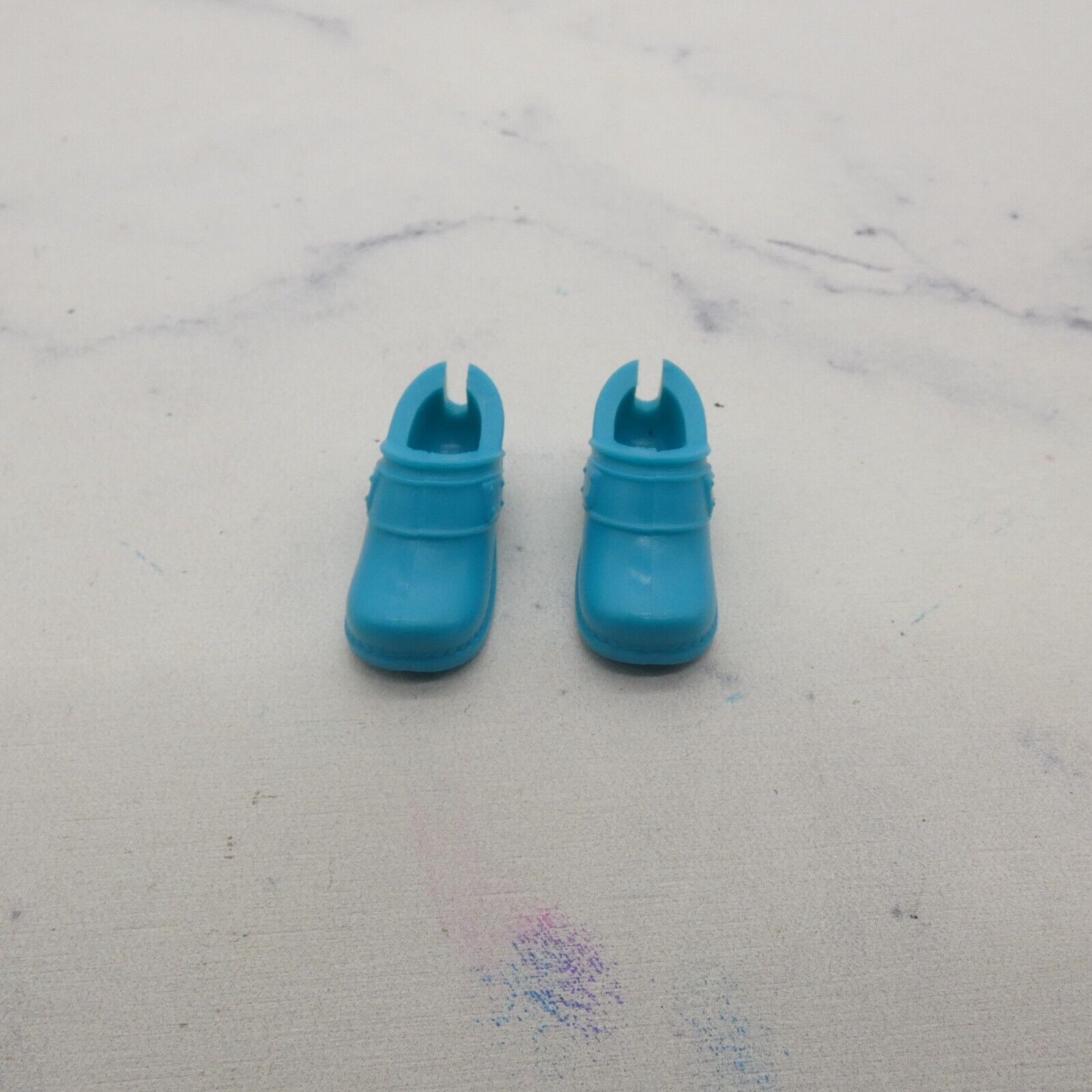 Barbie Doll Shoes Turquoise Teal Nurse Slides 2016 Spaghetti Chef Mattel DMC36