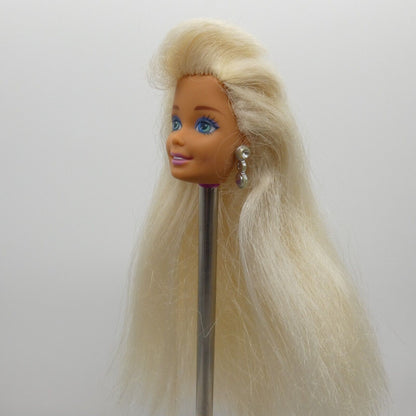 Barbie Sparkle Beach Doll Head Only Bangs Dangle Earrings 1996 Mattel 13132 B2