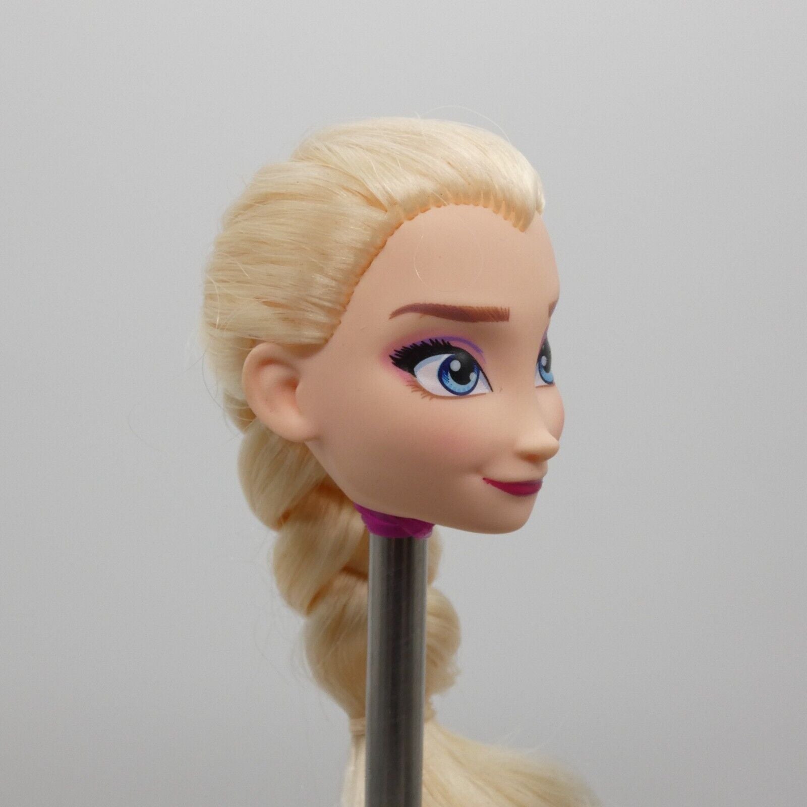 Disney Frozen Queen Elsa Doll Head Blonde Braided Hair Hasbro 2018