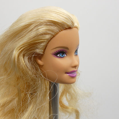 Barbie Fashion Fever Doll Head Only Generation Girl CEO Face Blonde Wavy Hair B2