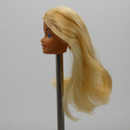 Barbie Malibu Doll Head Only SuperStar Tan Medium Light Skin Hong Kong A