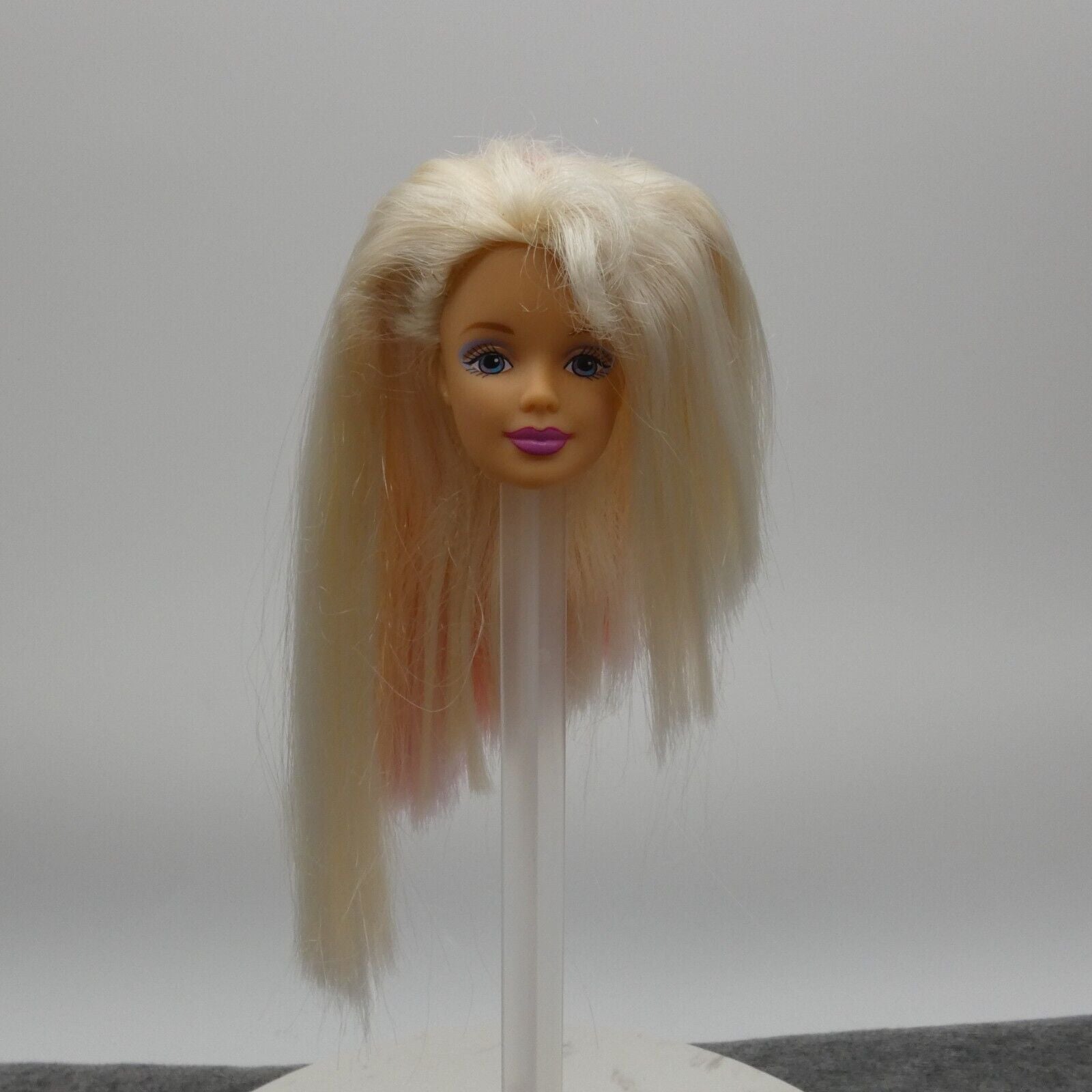 Barbie Mackie Face Doll Head Only Blonde Happenin Hair 1999 Mattel 22882