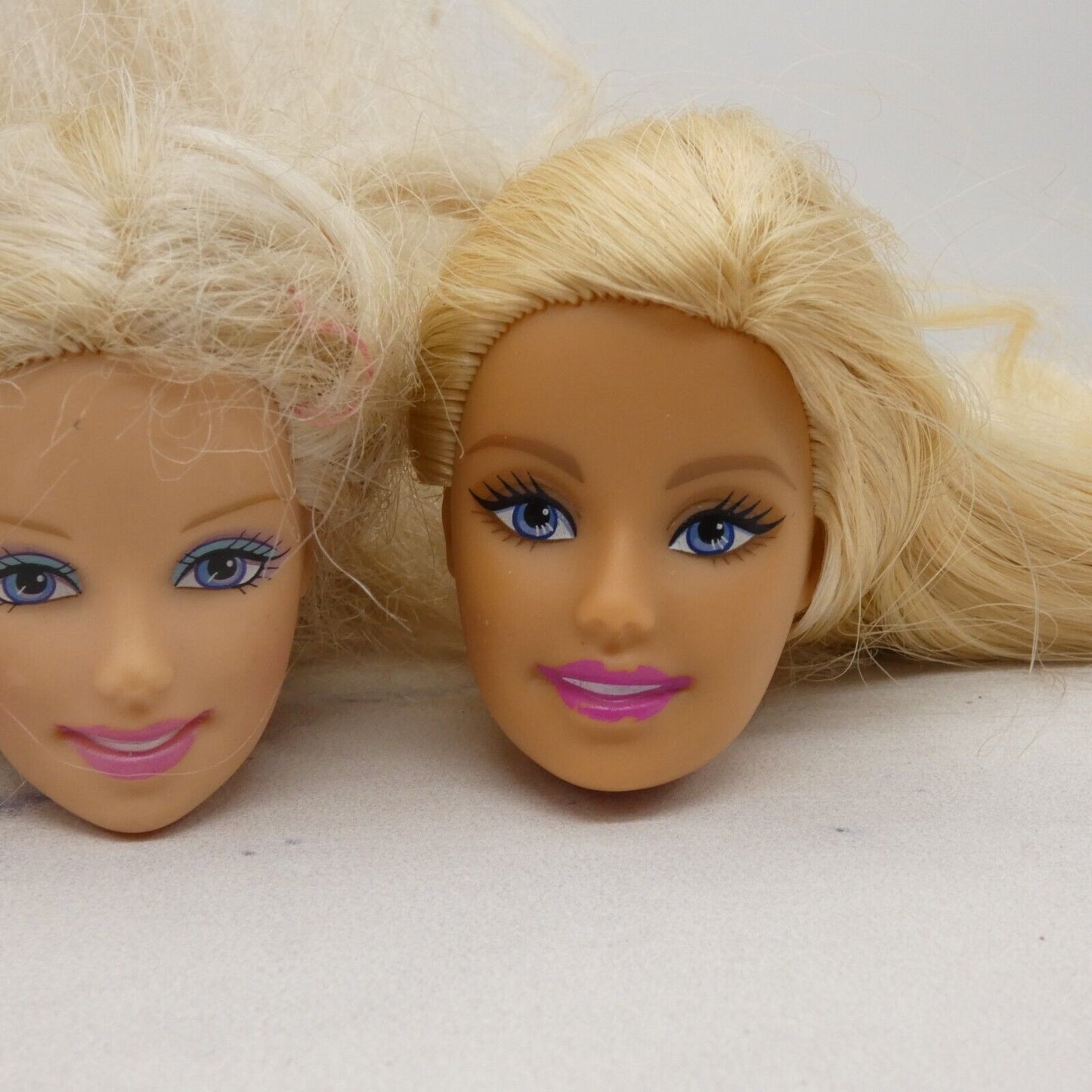 Barbie Doll Head Lot of 5 Heads Generation Girl Face Blonde Blue Eyes JY21