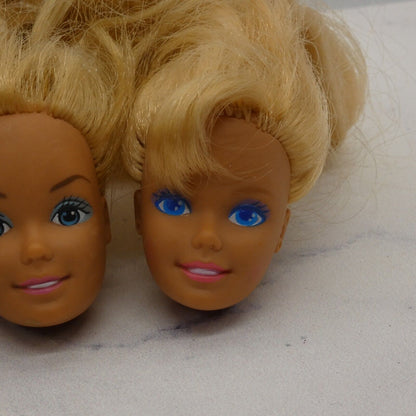 Barbie Doll Head Lot of 3 Heads SuperStar Blonde 80s 90s Medium Light Tan JY6