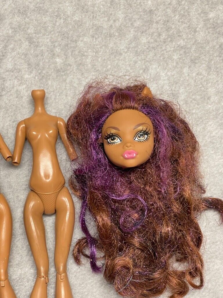 Monster High Clawdeen Wolf Doll Lot G1 Sweet 1600 Head Music Festival 1 Body