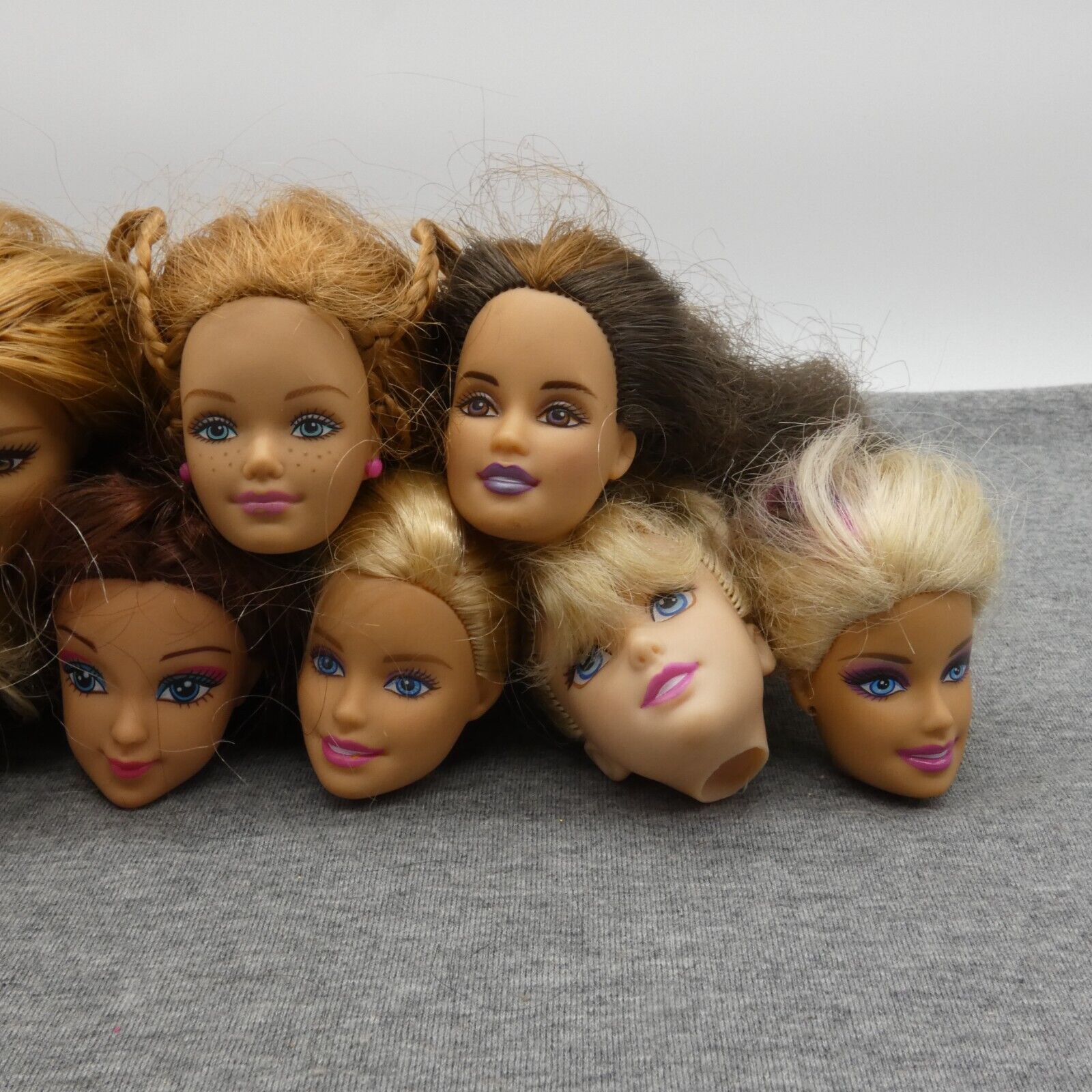 Barbie Size Doll Head Lot of 10 Pregnant Midge Teresa Millie Generation Girl