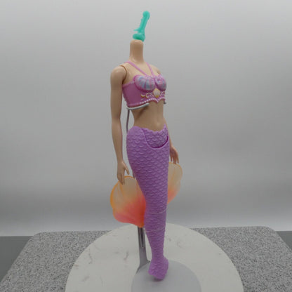 Barbie Dreamtopia Mermaid Doll Body Only Light Skin Purple Pink Tail 2023 HRR06