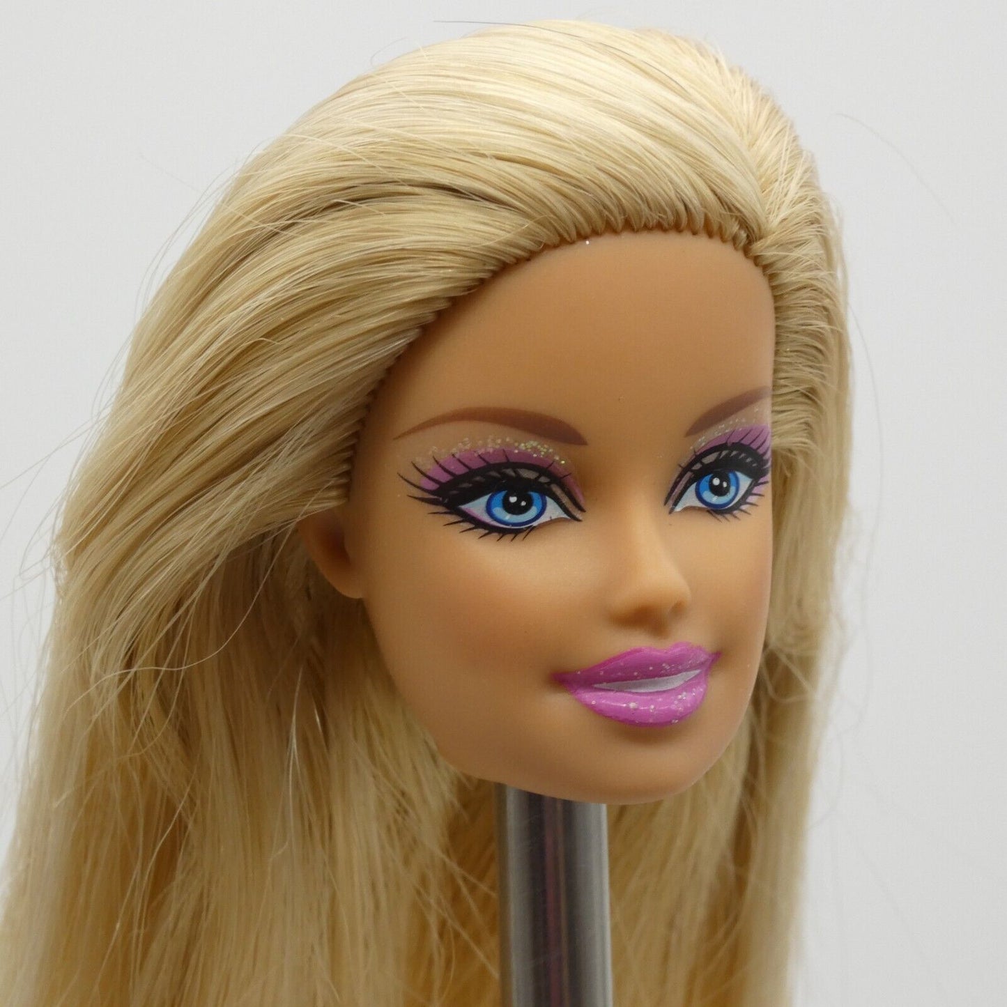 Barbie Fashionistas Doll Head Only Generation Girl CEO Face Blonde Glitter