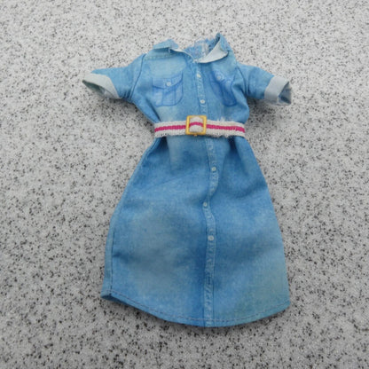 Barbie Dreamhouse Adventures Doll Dress Blue Simulated Denim 2019 Mattel GHR58