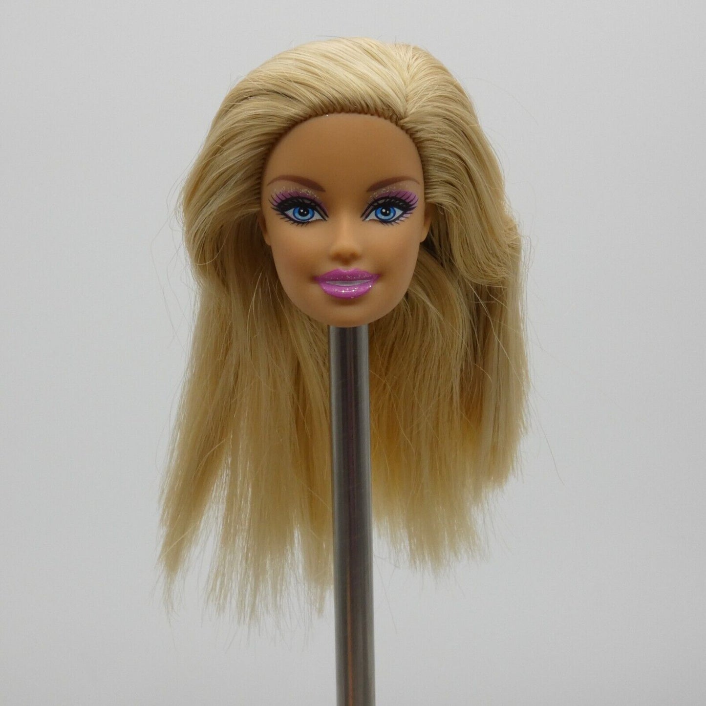 Barbie Fashionistas Doll Head Only Generation Girl CEO Face Blonde Glitter