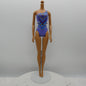 Barbie Beach Nikki Doll Body Only Medium Skin Purple Suit 2015 Mattel CFF15