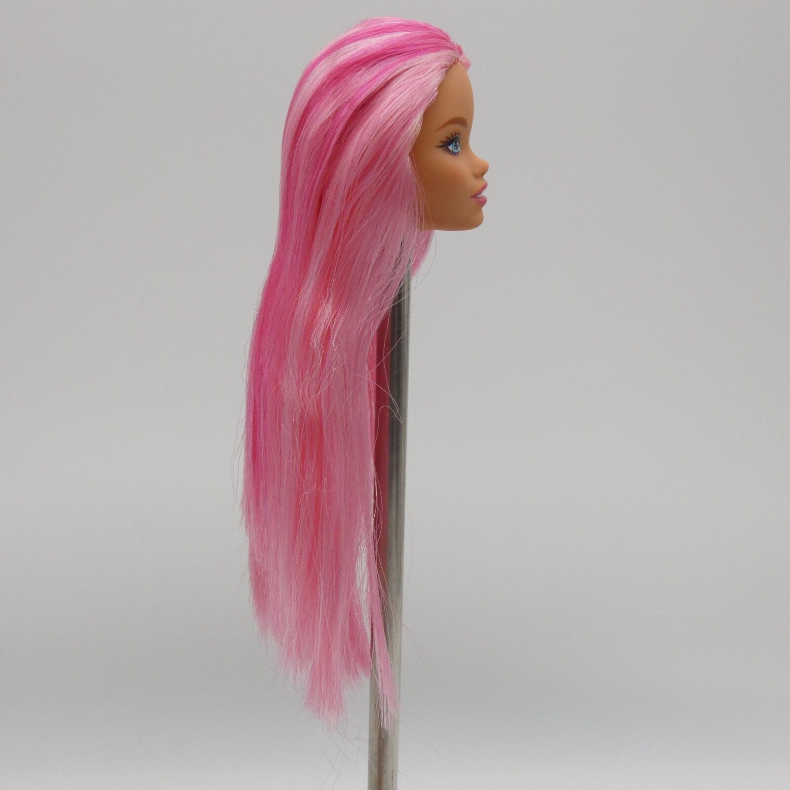 Barbie Dreamtopia Mermaid Doll Head Odile Face Pink Hair Open Mouth 2024 HRR05 A