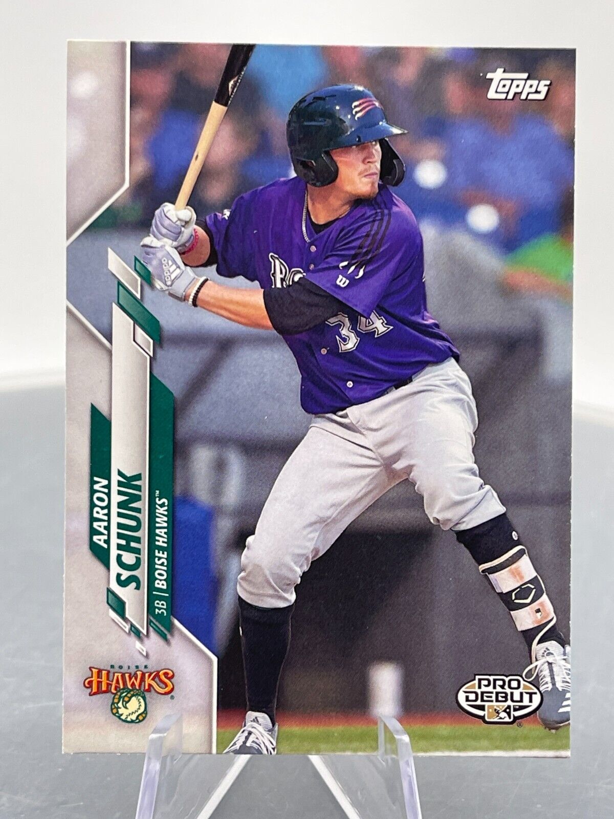 Aaron Schunk 2020 Topps Pro Debut #PD-101 Boise Hawks Third Base Rockies