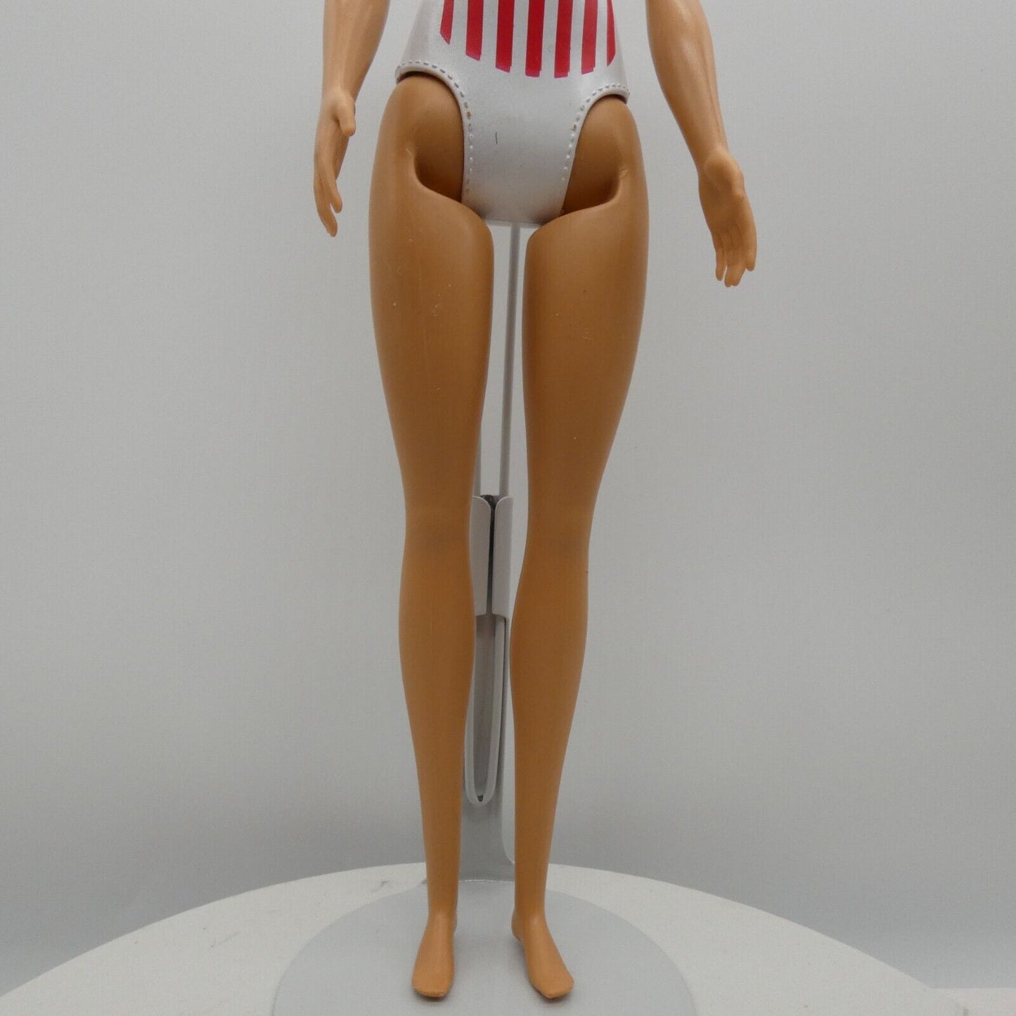 Barbie Doll Body Only Medium Light Skin USA Flag Molded Suit Beach 2019 GPB17