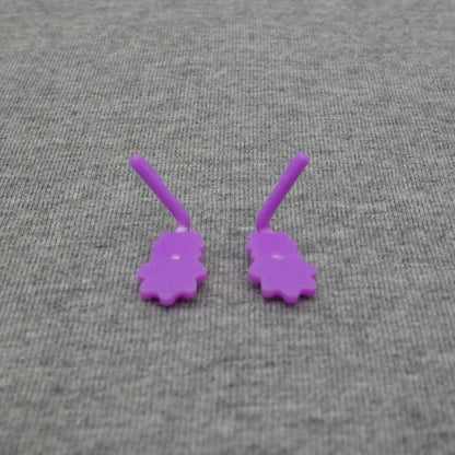 Barbie Doll Earrings Purple Studs Barb Removed Easy In Out Fashionistas Fantasy