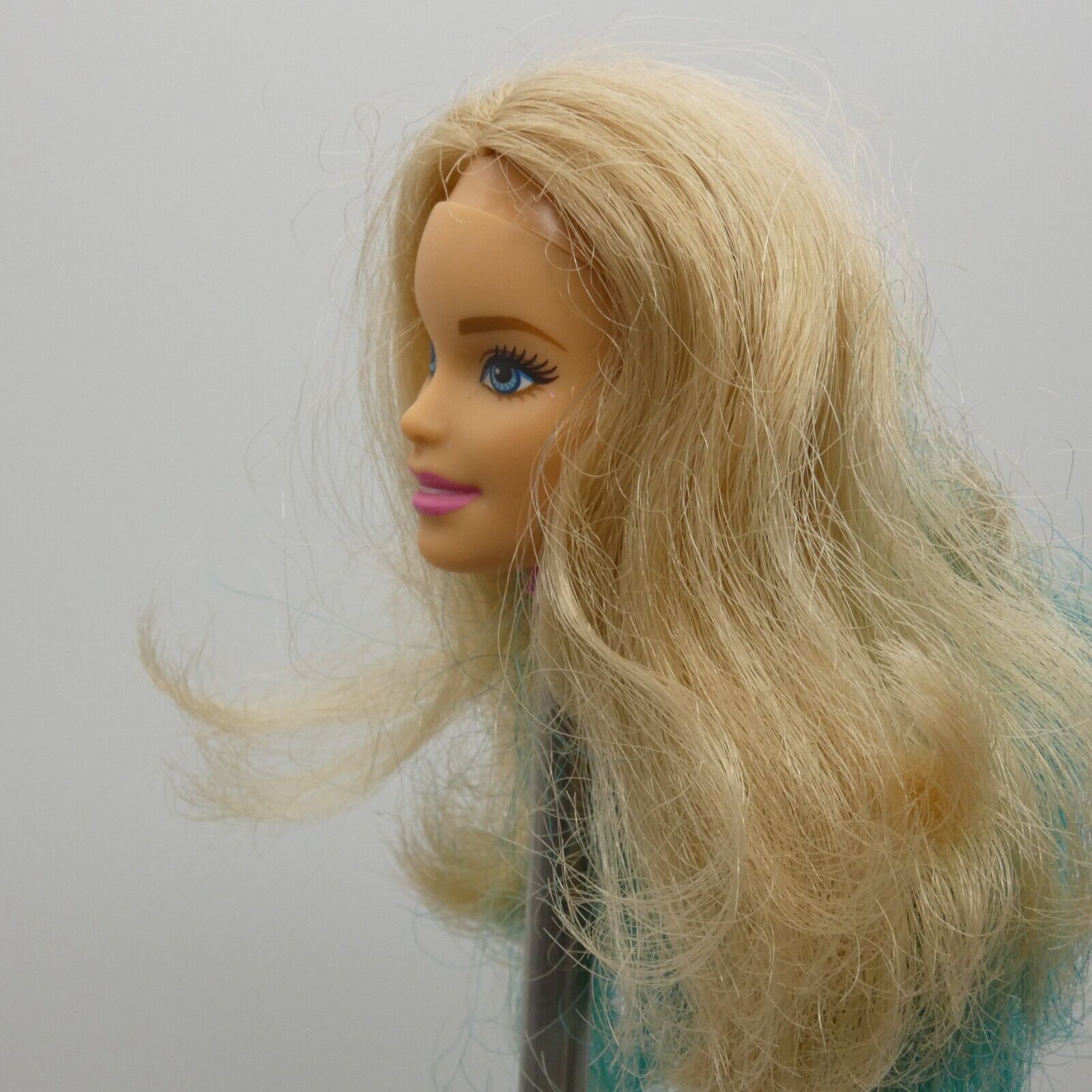 Barbie Day To Night Style Doll Head Millie Face Blonde Teal Hair Change DNR05