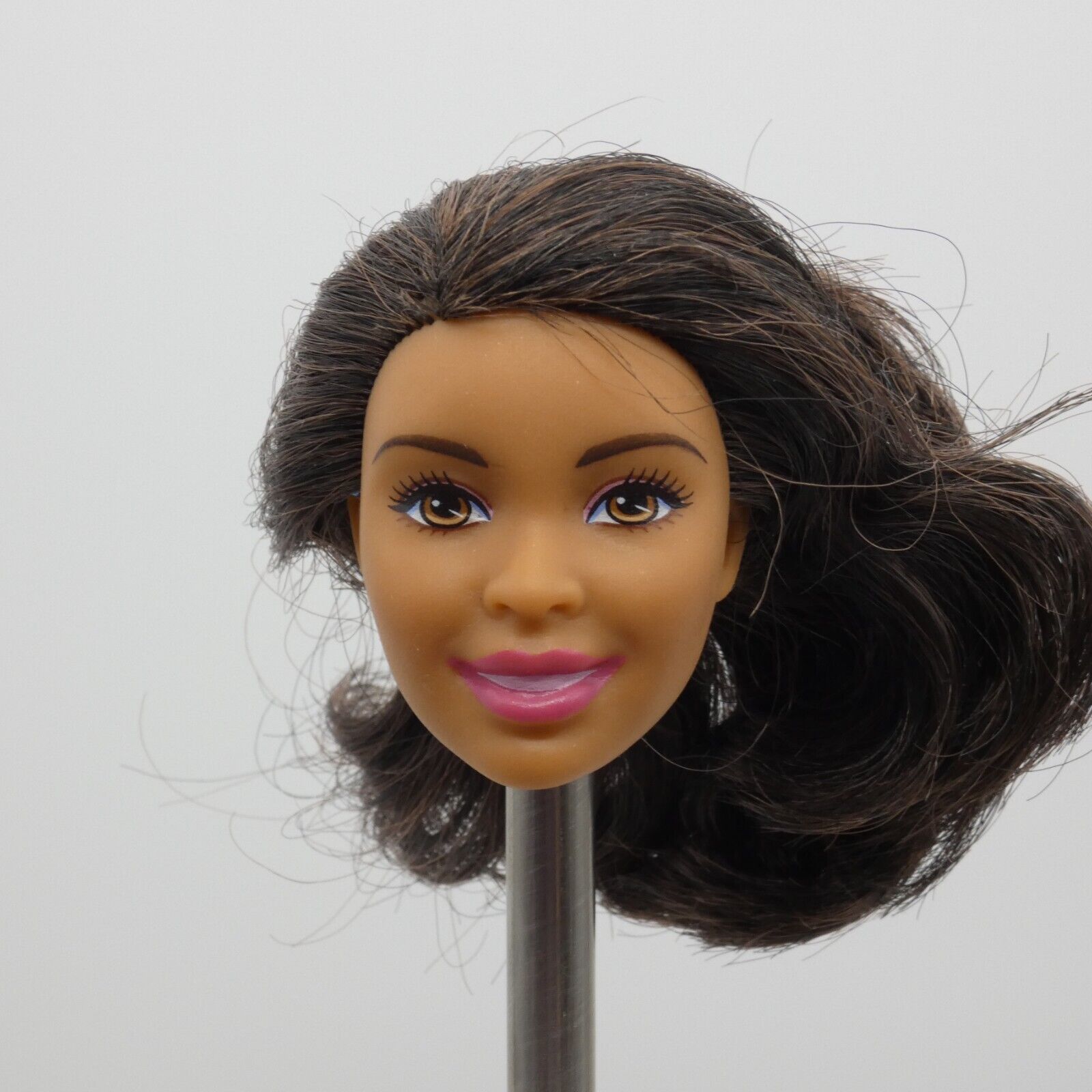 Barbie Ballerina Doll Head AA Desiree Nikki Face Brown Hair 2017 Mattel DHM58