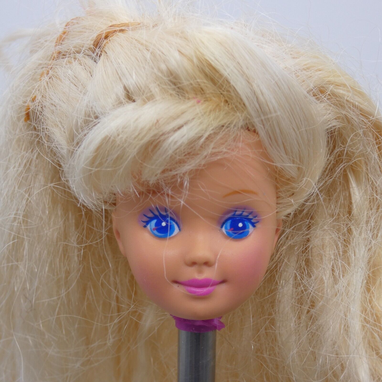 Skipper Doll Head Blonde Wavy Hair Medium Light Skin Pet Pals 1991 Mattel 2709