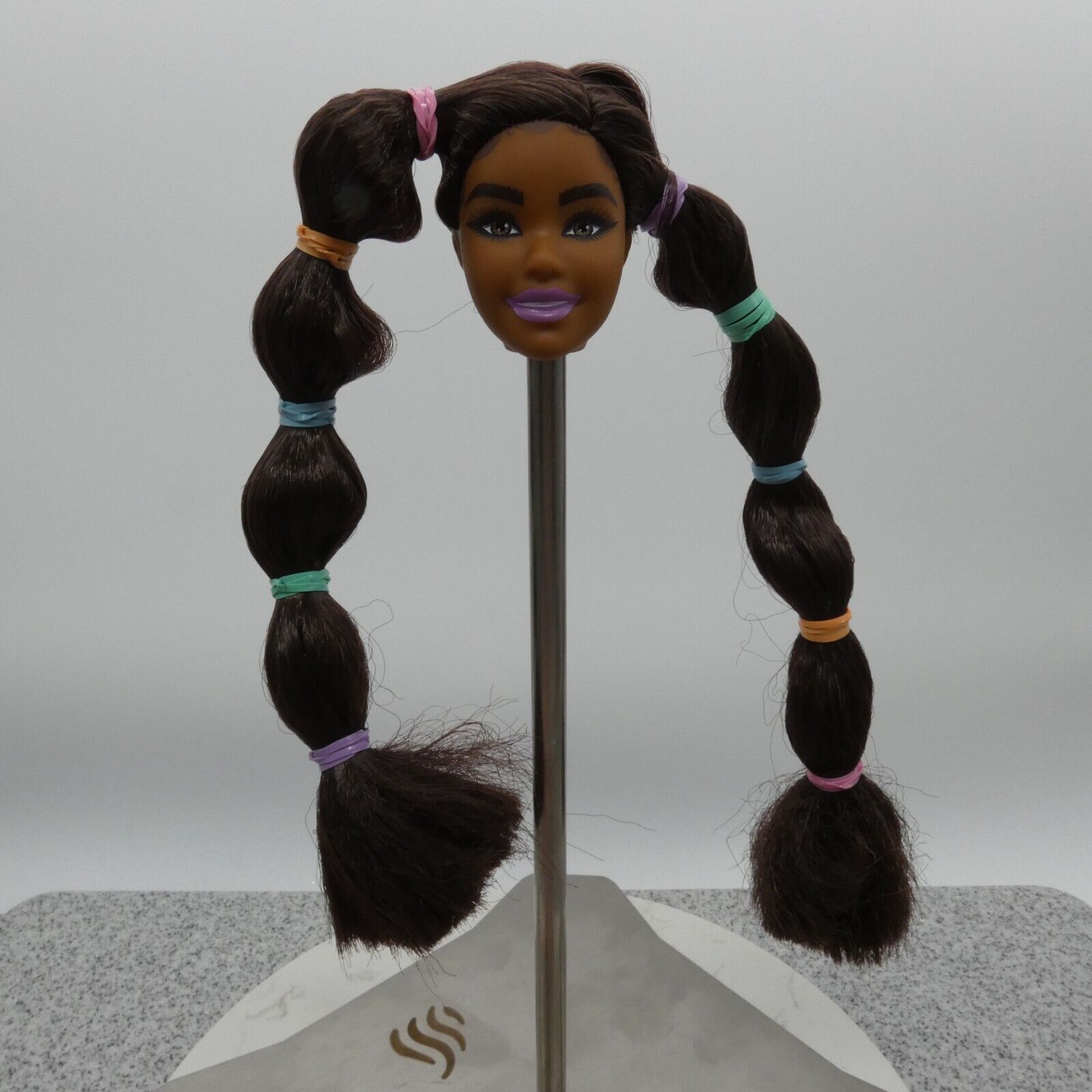 Barbie Extra 7 Doll Head Only Carnaval Face Pigtails African American 2021 GXF10