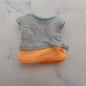 Barbie Made To Move Yoga Doll Shirt Gray Top Peach Waistband Genuine Mattel