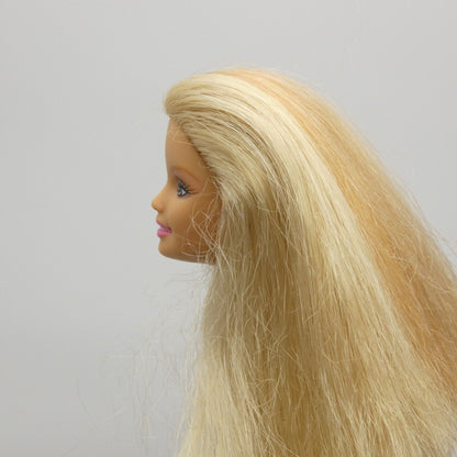 Barbie Generation Girl Doll Head CEO Face Blonde Hair With Amber Highlights