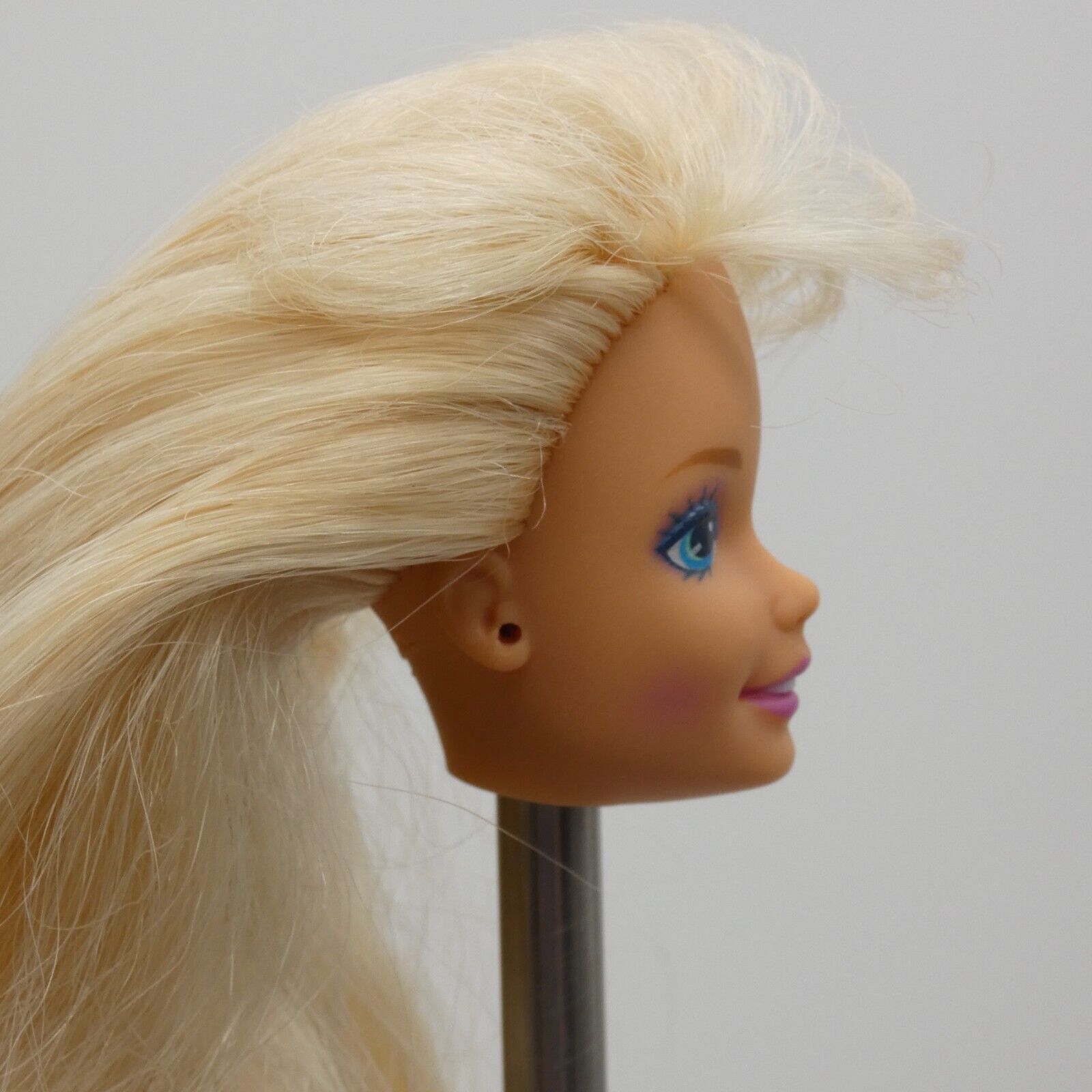 Barbie Troll Doll Head SuperStar Face Blonde Medium Light Skin 1993 Mattel 10257