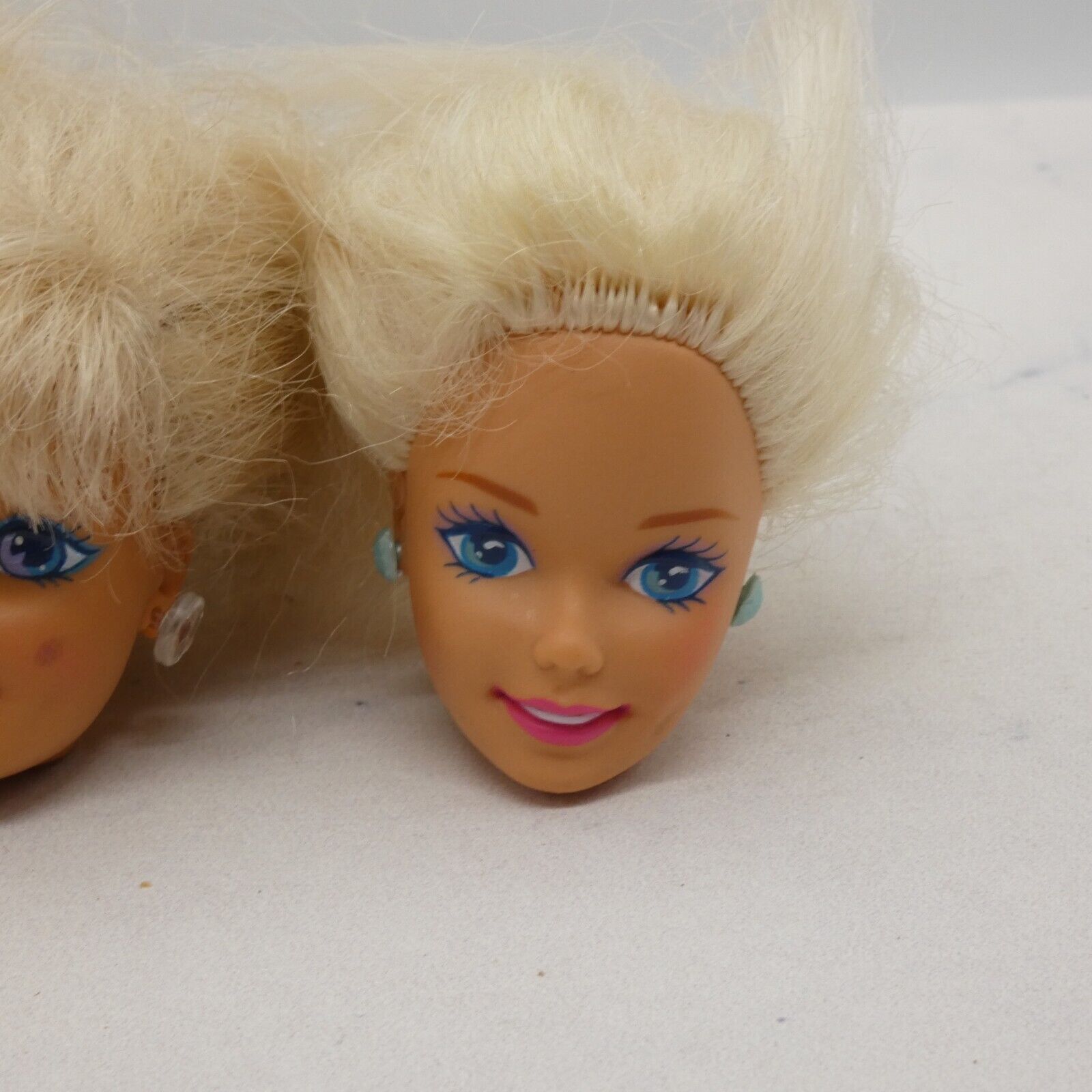 Barbie Doll Head Lot of 5 Heads SuperStar Long Blonde 80s 90s Mattel JY10