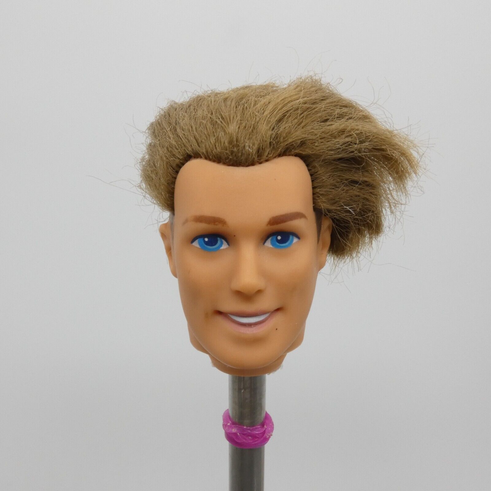 Barbie Butterfly Prince Ken Doll Head Only Rooted Brown Hair 1997 Mattel 13237