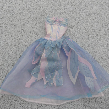 Barbie as Odette Swan Lake Doll Dress Pink Blue Gown Strapless 2003 Mattel B2766