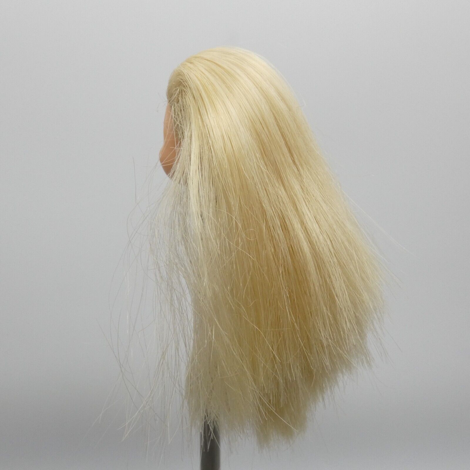 Barbie Chelsea Kelly Doll Head Only Straight Blonde Hair Blue Eyes Mattel