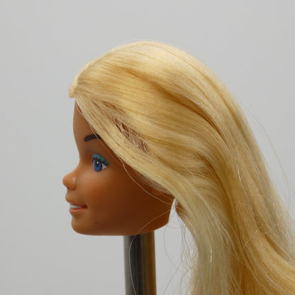 Barbie Malibu Doll Head Only SuperStar Tan Medium Light Skin Hong Kong A