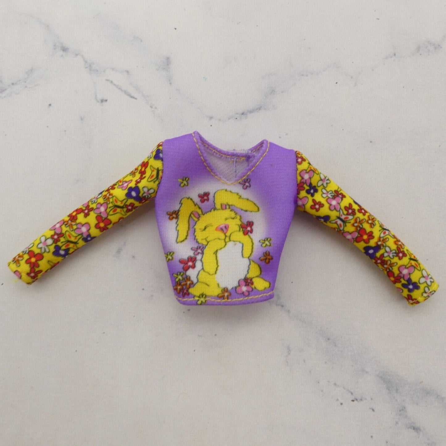 Barbie Fashion Avenue Bashful Bunny Doll Shirt Top Long Sleeve 2001 Mattel 29150