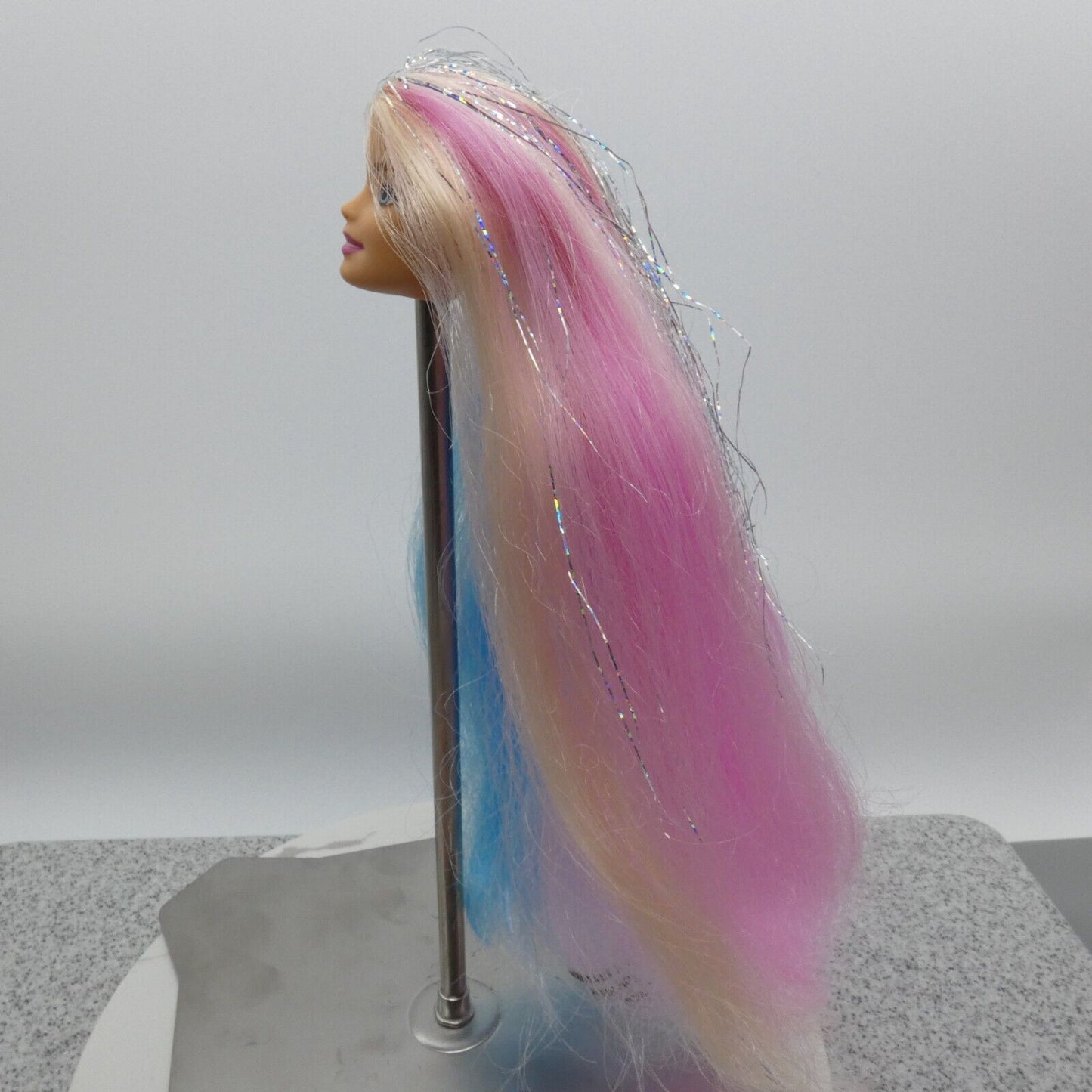 Barbie Fantasy Hair Doll Head Millie Face Pink Blue Blonde Hair 2020 GHN04 M03