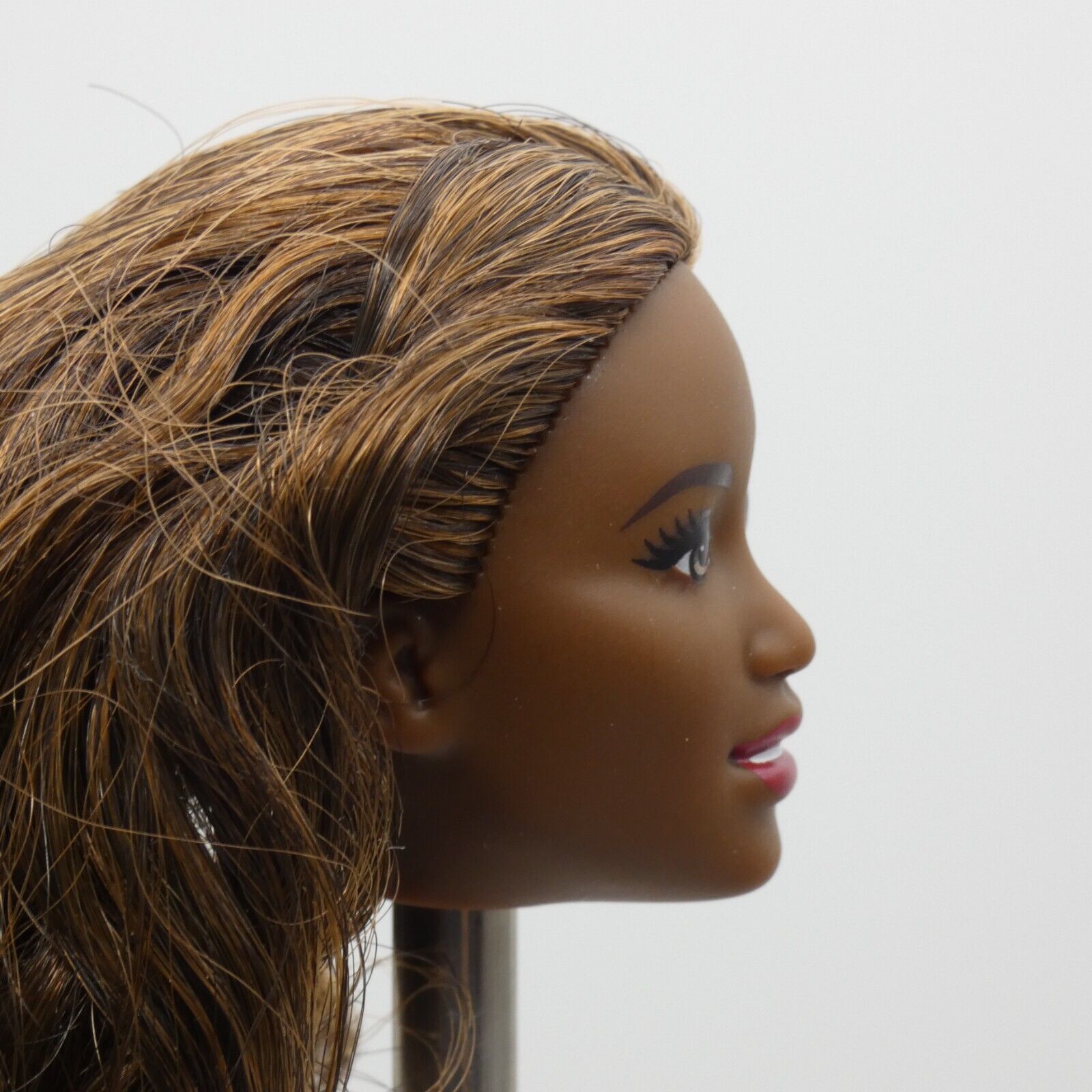 Barbie Fashionistas 39 Doll Head AA Crystal Face Dark Skin FNJ39 Mattel 2016