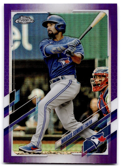 2021 Topps Chrome Update #USC76 Marcus Semien Purple NRMT