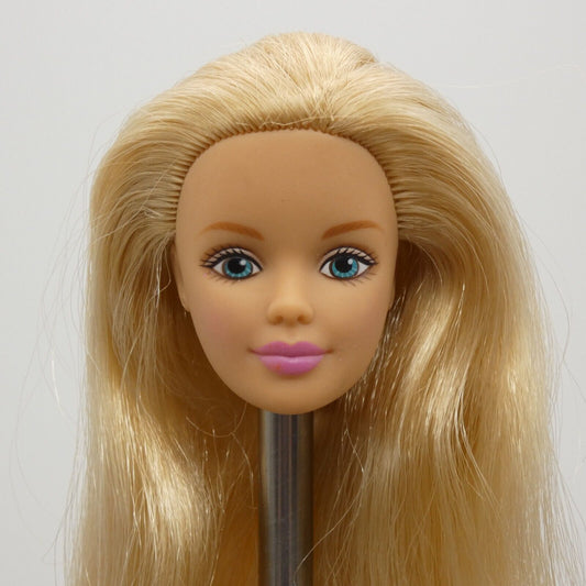 Barbie With Love Doll Head Mackie Face Blonde Medium Light Skin 38003 1999