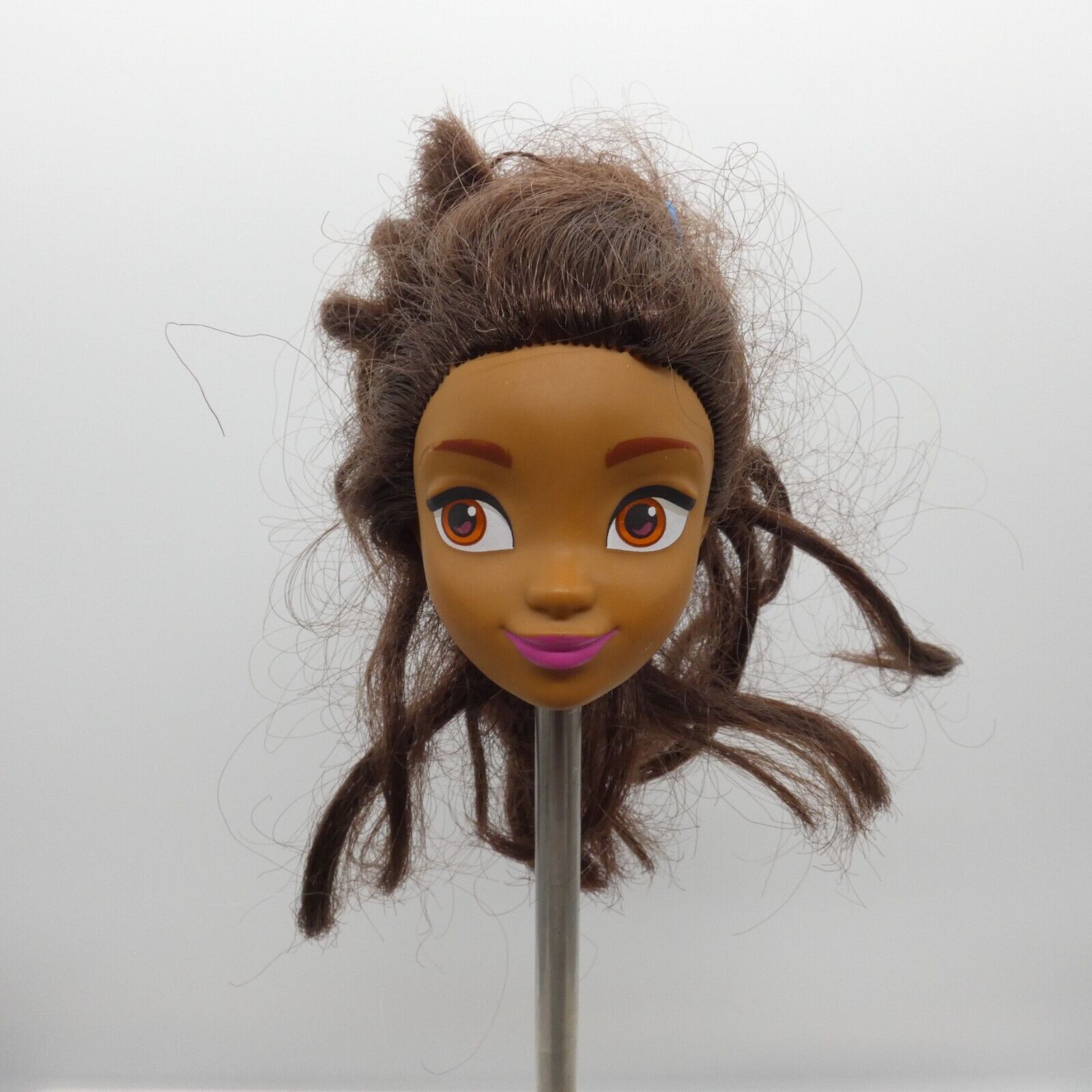 DreamWorks Spirit Riding Free Pru Doll Head Only Brown Wavy Hair 2017 Just Play