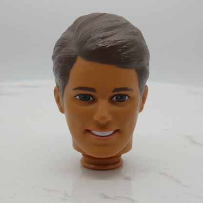 Barbie Star Trek Captain Kirk Ken Doll Head Brown Eyes Hair 1996 Mattel 15006